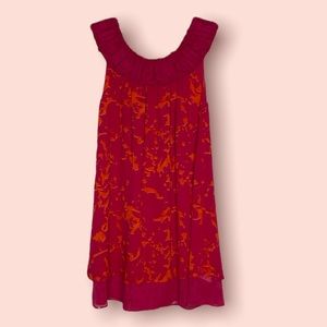 Cabi Pink & Orange Origami Sleeveless Top XS